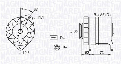 MAGNETI MARELLI 063321154010 -  Генератор